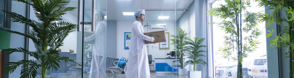 Oman Post welcomes customers by appointment only to safeguard the wellbeing of staff and the community